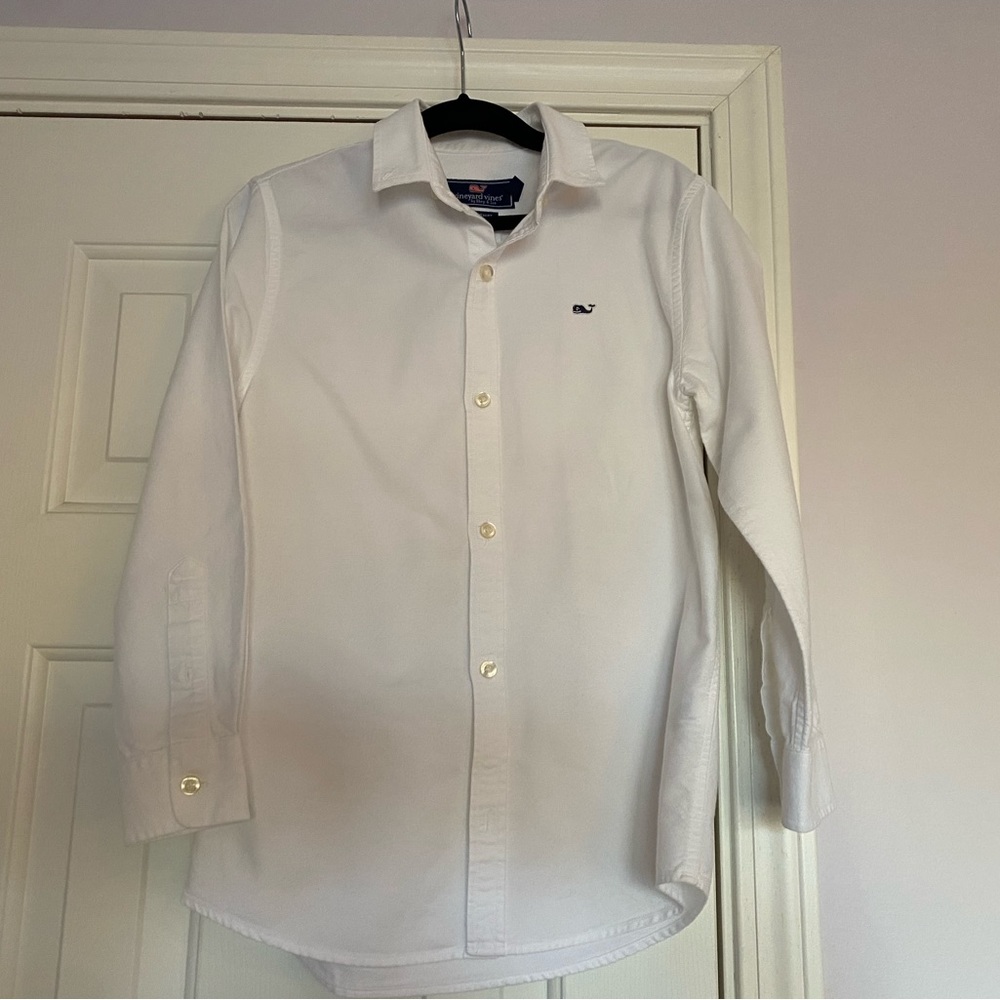 Vineyard Vines White Whale Shirt - Boys S 8-10